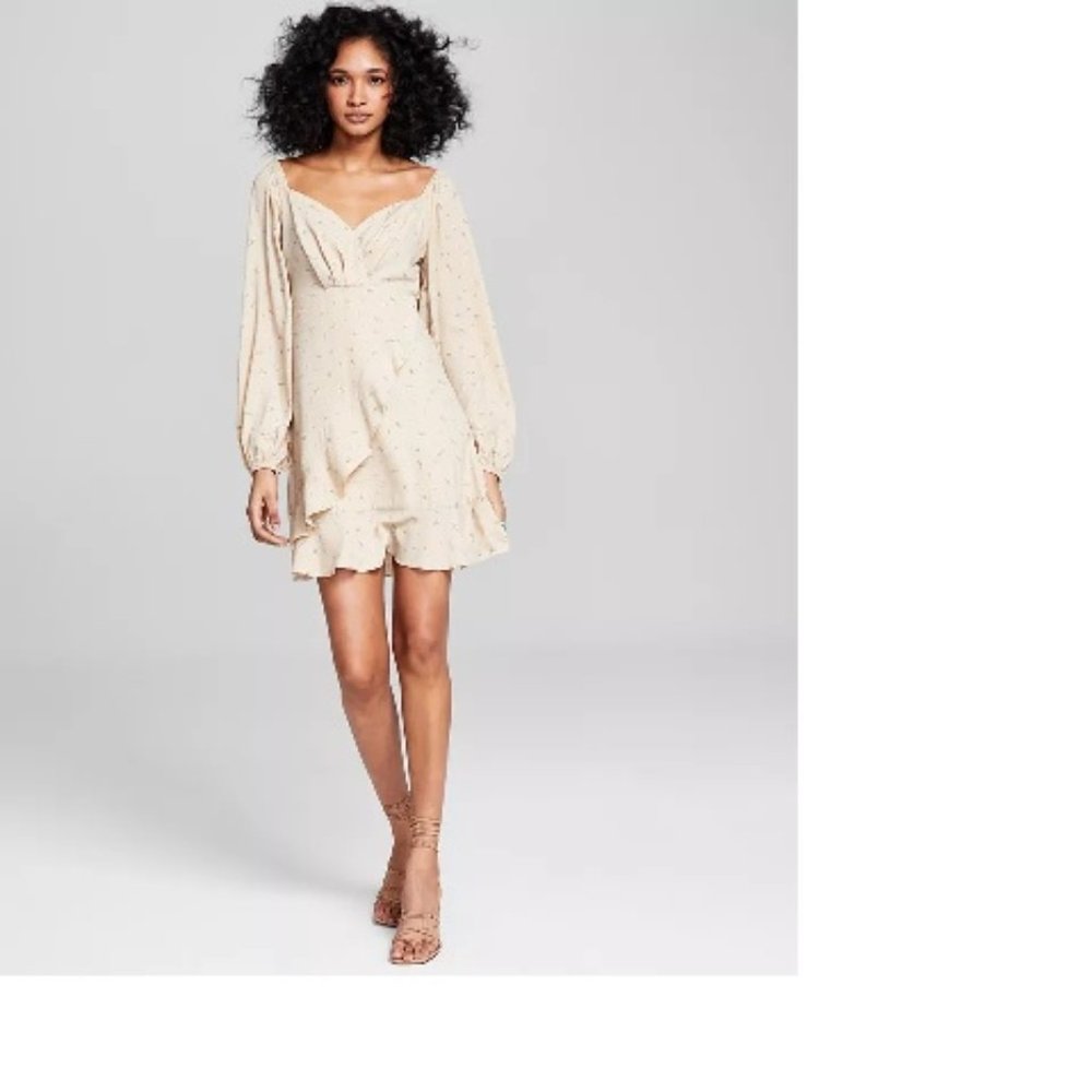 And Now This - Ruffle Yellow Spring Dress - Picture 6 of 8